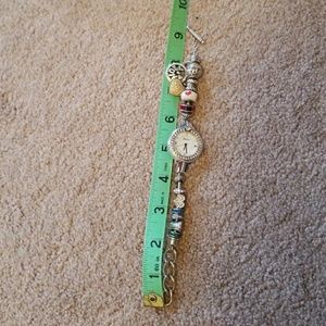 SOLD Brighton watch Starbucks charm Sterling silve